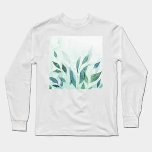 Watercolor leaves 3 Long Sleeve T-Shirt